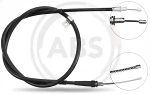 Linka hamulca ręcznego NISSAN NOTE I A.B.S.