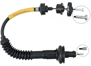1.1, 1.4 16V, 1.6 16V, 1.4 LPG, 1.4 PEUGEOT 206 Linka cięgło sprzęgła A.B.S.
