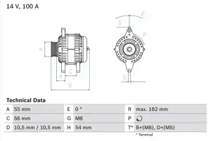 1.7 CDTI OPEL ASTRA J Lichtmaschine