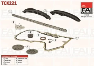 1.4 FSI Zestaw łańcucha rozrządu z uszczelnieniem fai autoparts VW POLO FAI AutoParts
