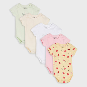 Sinsay - Body 5 pack - Zielony - dziewczynka - 0033F-07X