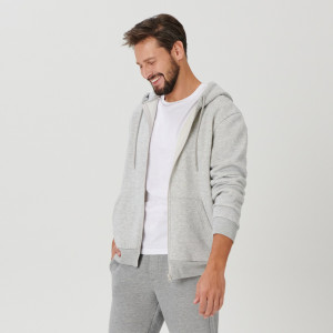 Sinsay - Kapuzenjacke - Hellgrau - herren - 0069J-09M