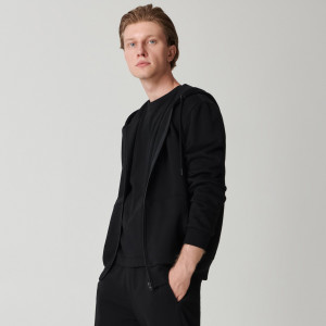 Sinsay - Kapuzenjacke - Schwarz - herren - 0069J-99X