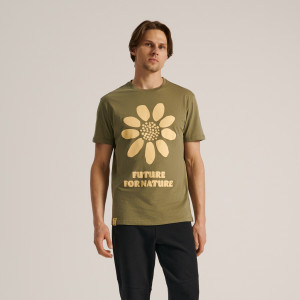 Sinsay - Koszulka z nadrukiem - Turkusowy - męski - 0108T-67X