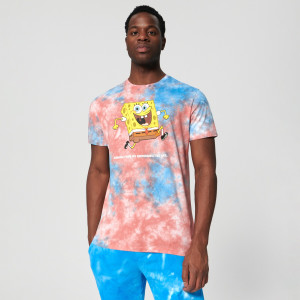 Sinsay - Koszulka SpongeBob - Niebieski - męski - 0147T-50X