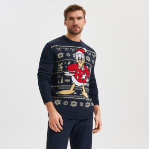 Sinsay - Pullover Donald the Duck - Marineblau - herren - 0203D-59X