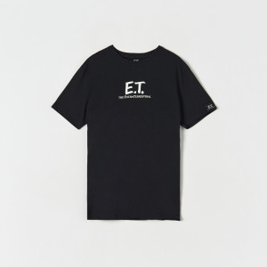 Sinsay - T-shirt E.T - Nero - Da uomo - 0218T-99X