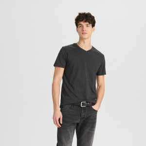 Sinsay - Koszulka - Szary - męski - 0237T-90M