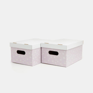 Sinsay - Pudełka do przechowywania 2 pack - Różowy - uniseks - 036AC-03X