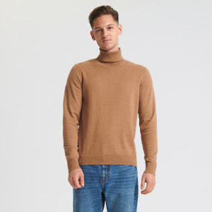 Sinsay - Rollkragenpullover - Braun - herren - 0472A-82X