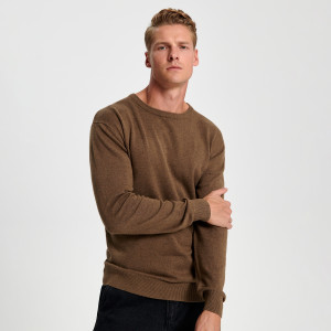 Sinsay - Pullover - Braun - herren - 0478A-98X