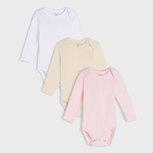 Sinsay - Body 3 pack - Różowy - dziewczynka - 0486F-30X