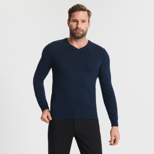 Sinsay - Sweter - Granatowy - męski - 0495A-59X