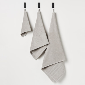Sinsay - Bavlnený uterák - Svetlošedá - Unisex - 0656X-09X