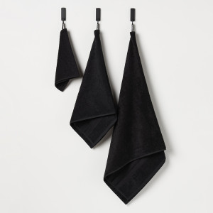 Sinsay - Bavlnený uterák - Čierna - Unisex - 0656X-99X