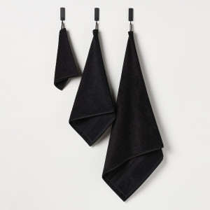 Sinsay - Bavlnený uterák - Čierna - Unisex - 0657X-99X