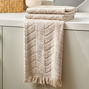 Sinsay - Bavlnený uterák - Béžová - Unisex - 0666X-08X