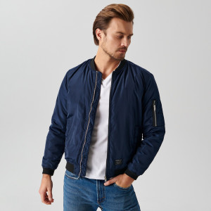 Sinsay - Kurtka bomberka - Granatowy - męski - 0693J-59X