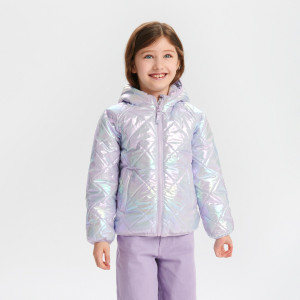 Sinsay - Kurtka pikowana - Fioletowy - dziewczynka - 0744X-04X