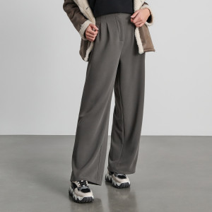 Sinsay - Spodnie - Szary - damski - 074AC-90X