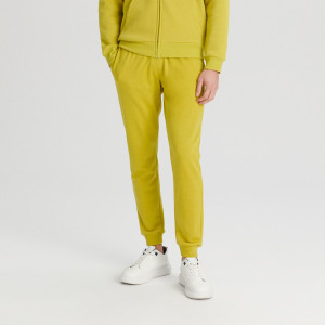 Sinsay - Spodnie dresowe jogger - Zielony - męski - 0762Z-71X