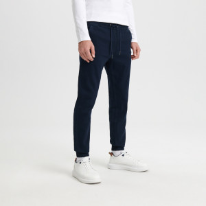Sinsay - Spodnie jogger - Granatowy - męski - 0815J-59X