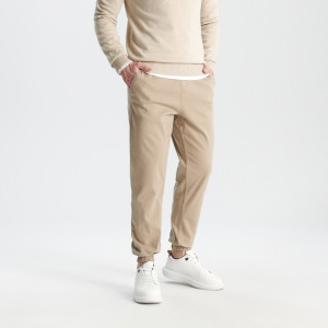 Sinsay - Spodnie jogger - Beżowy - męski - 0815J-80X