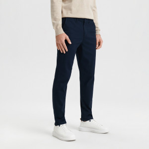 Sinsay - Spodnie chino - Granatowy - męski - 0822J-59X