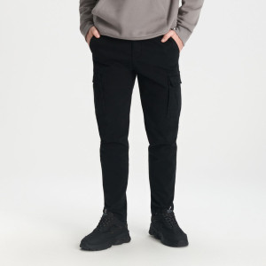 Sinsay - Pantaloni slim - Nero - Da uomo - 0825J-99X