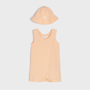 Sinsay - Komplet niemowlęcy - Pomarańczowy - dziewczynka - 0839T-22X