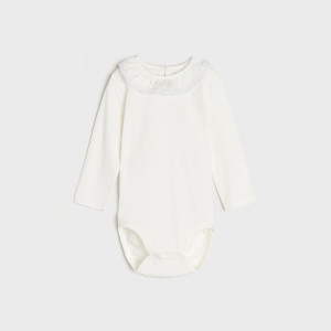 Sinsay - Body - Kremowy - dziewczynka - 0844F-01X