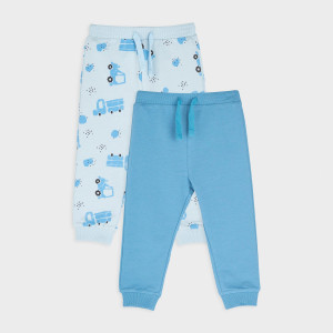 Sinsay - Spodnie dresowe jogger 2 pack - Niebieski - chłopiec - 0868T-57X