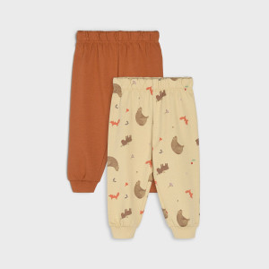 Sinsay - Spodnie dresowe 2 pack - Brązowy - chłopiec - 0873T-88X