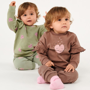 Sinsay - Spodnie haremki 2 pack - Zielony - dziewczynka - 0892T-97X