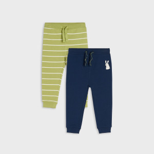 Sinsay - Spodnie dresowe jogger 2 pack - Zielony - chłopiec - 0899T-72X