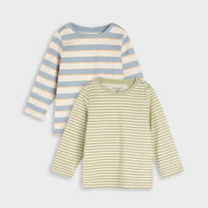 Sinsay - Koszulki 2 pack - Kremowy - chłopiec - 0926T-01X