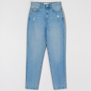 Sinsay - Jeansy mom high waist - Niebieski - damski - 1145F-05J