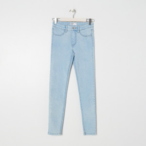 Sinsay - Jeansy skinny mid waist - Niebieski - damski - 1150F-05J
