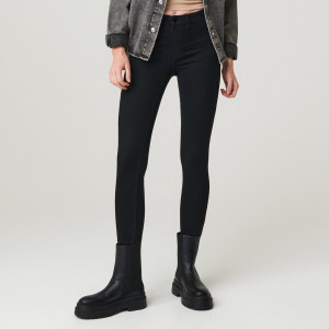 Sinsay - Jeansy skinny mid waist - Czarny - damski - 1150F-99J
