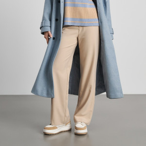 Sinsay - Spodnie z paskiem - Beżowy - damski - 1151Z-08X