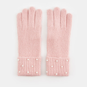 Sinsay - Rękawiczki - Różowy - damski - 1267X-03M