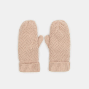 Sinsay - Rękawiczki - Kremowy - damski - 1268X-02X