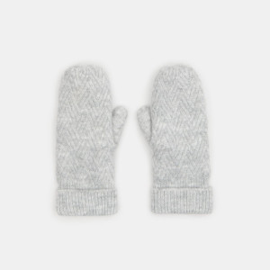 Sinsay - Rękawiczki - Jasny szary - damski - 1268X-09M