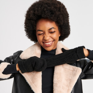 Sinsay - Rękawiczki - Czarny - damski - 1268X-99X