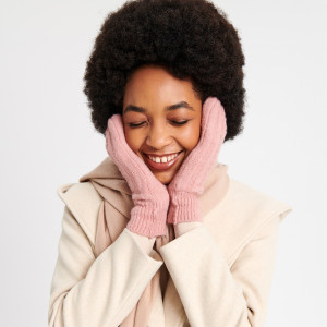 Sinsay - Rękawiczki z jednym palcem - Różowy - damski - 1269X-03X