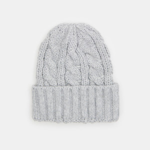 Sinsay - Czapka beanie - Jasny szary - damski - 1352X-09M
