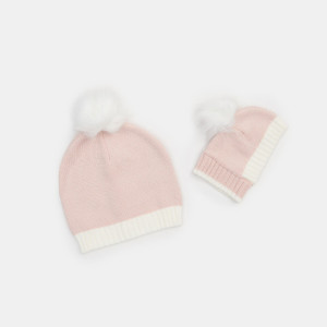 Sinsay - Zestaw: czapka dla właściciela i psa - Kremowy - damski - 1358X-02X