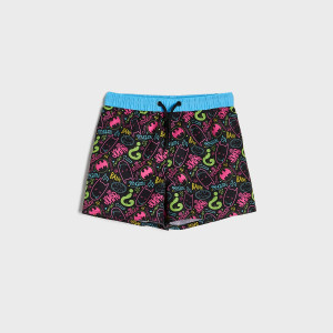 Sinsay - Szorty kąpielowe Batman - Czarny - chłopiec - 1406J-99X