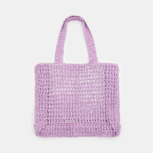 Sinsay - Torba shopper - Fioletowy - damski - 1413G-04X