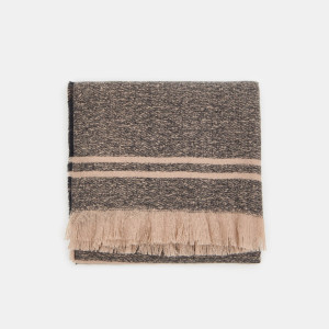 Sinsay - Szalik w paski - Szary - damski - 1431X-90M